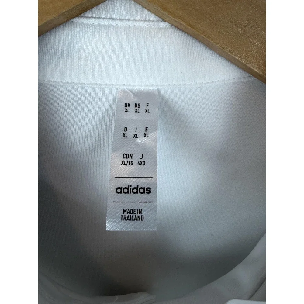 Adidas Polo Shirt Mens XL White AEROREADY DLS Logo ENT22 Football Soccer Men New